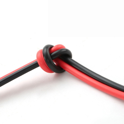 Πολύχρωμο καλώδιο ομιλητών πυρήνων 10GA δίδυμο, κόκκινα και μαύρα ακουστικά καλώδια Mildewproof